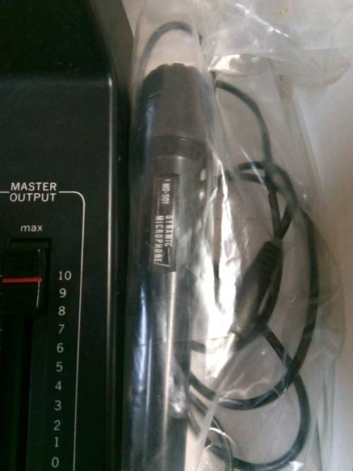 Vintage Brand New Maxtec Stereo Sound Mixer. With Dynamic Microphone.