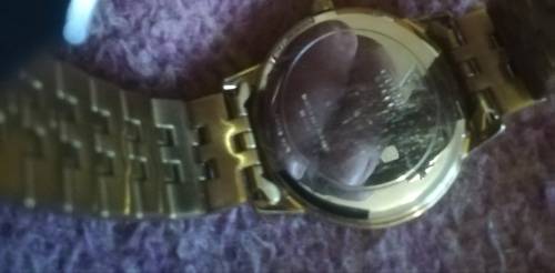 Ladies Guess Watch. Goldtone Stainless Steel .