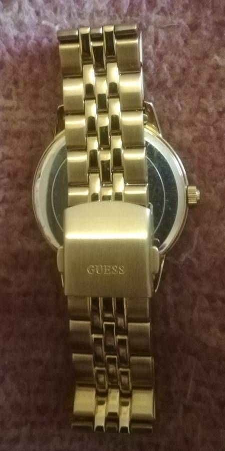 Ladies Guess Watch. Goldtone Stainless Steel .