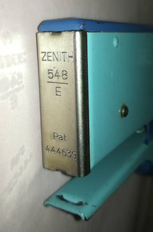 Vintage Zenith 548E Plier Stapler