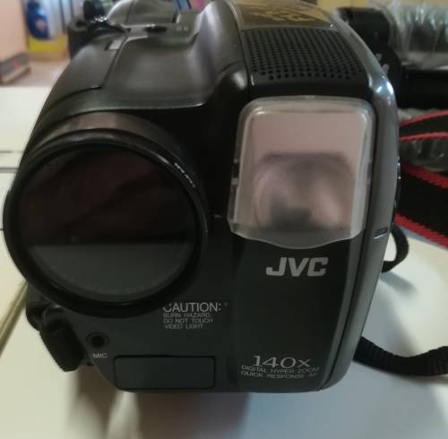 JVC VIDEO CAMERA MODEL GR - AX860. COMES WITH TRIPOD AND CARRY CASE & REMOTE CONTROL.