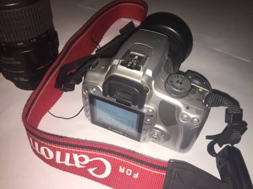 Canon EOS 400D/Rebel XTi with 2 lenses, lens hoods, remote and 3xCF cards