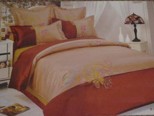 6 Piece Embroidered Duvet Cover Set
