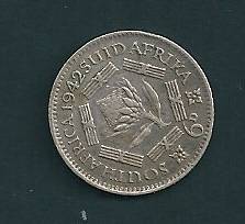 Suid Afrika 6d coin
