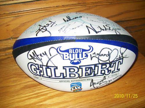 Signed Blue Bull Rugby Ball