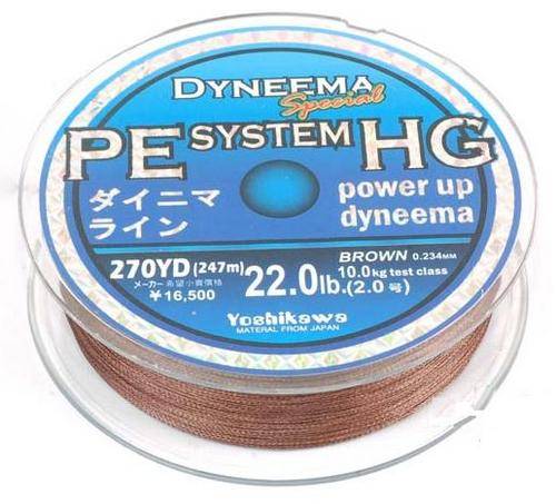 PE DYNEEMA BRAID 26LB - 12kg - 270yds - 247m - 0.27mm thin