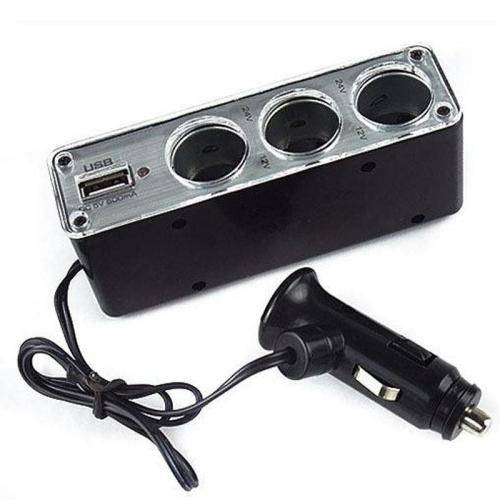 Car USB Triple Socket Car Charger