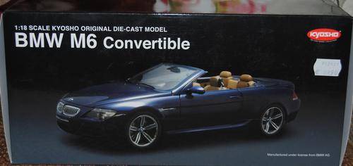 1:18 Kyosho BMW M6 Convertible