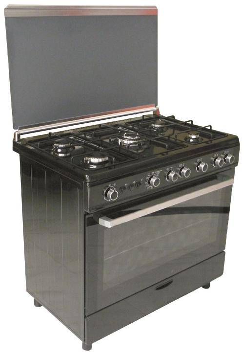 Prima Black 5 Burner Gas Stove + Gas Oven **** FREE DELIVERY IN JHB*** (POGO-900B)