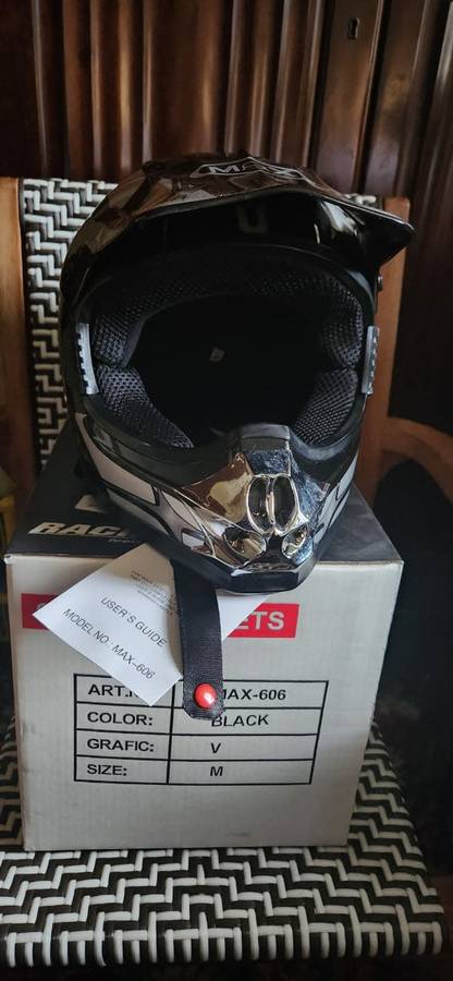 Max racing helmet Never been used