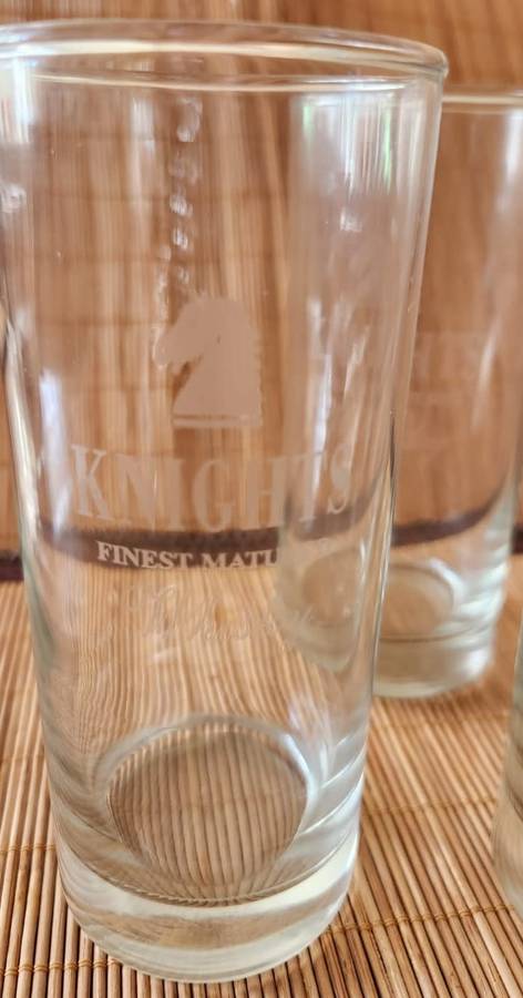 Set of 4 Knights Finest Matured Whisky Glasses
