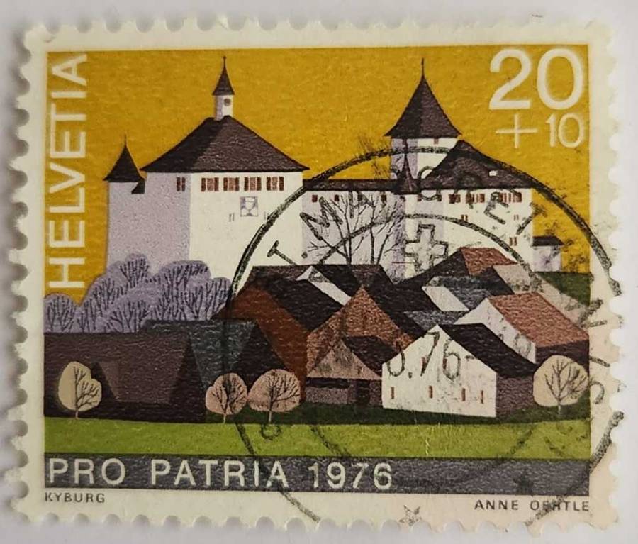 Stamps Switzerland 1976 Pro Patria - Castles