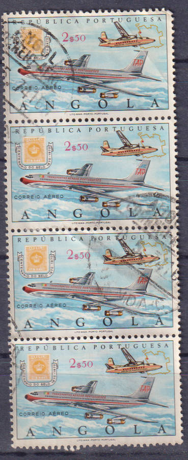 Angola 1970 Airmail - The 100th Anniversary of Angolan Stamps
