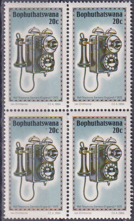 Stamp Bophuthatswana 1984 History of the Telephone