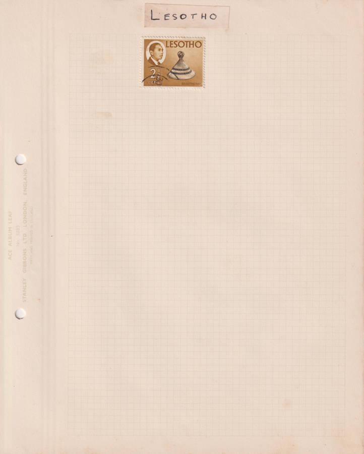 Stamps on paper Lesotho
