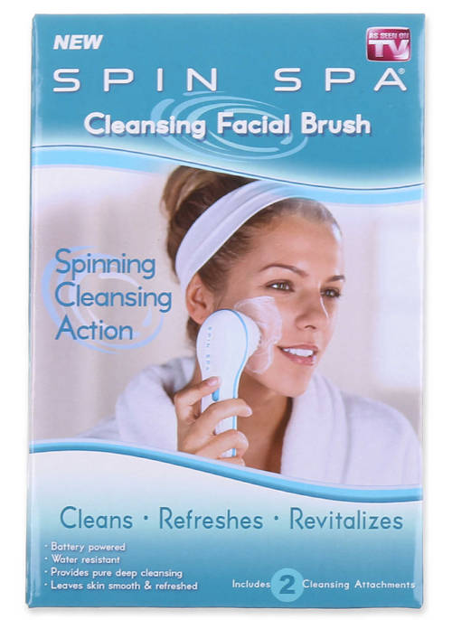 NEW Spin Spa Facial/Body Electric Cleansing,Exfoliate,Scrub Brush
