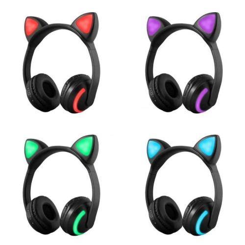 Color Changing LED Wireless Cat Ear Headphones