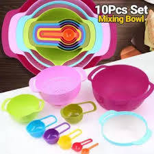 COLORFUL MEASURE BOWL 10PC