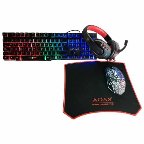 AOAS-1088 4 PIECE GAMING RGB KIT