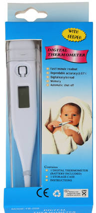 DIGITAL THERMOMETER WITH BEEPER