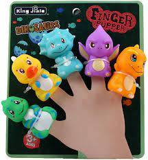 Rubber Dino Finger Character Puppets