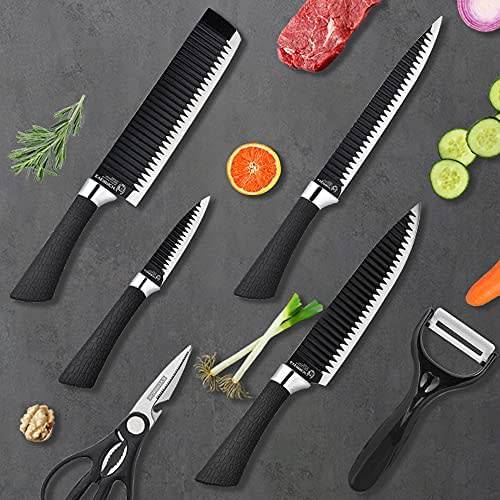 High Quality 6PCS Non Stick Multi Purpose Knife Set