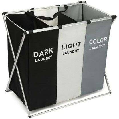3-Bay Laundry Basket Separator