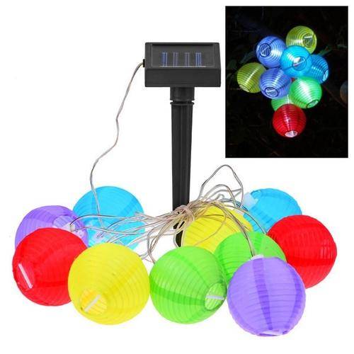 10LED Solar lantern string garden lights