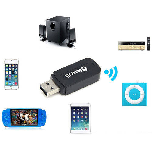 Wireless USB Bluetooth 3.5mm Music Audio Stereo Receiver Adapter Dongle