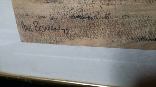 ART : RHINO ARMOURED ATTACK BY PAUL BOSMAN 77 PRINT : METAL AND GLASS FRAMED