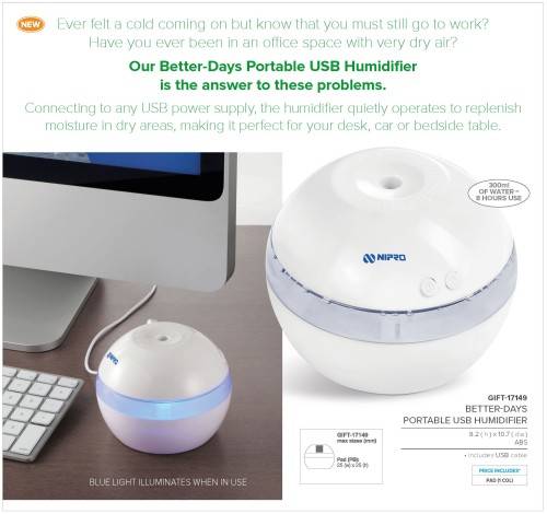 Better-Days Portable USB Humidifier (GIFT-17149)