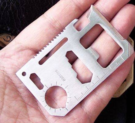 Stainless Steel Multifunction Credit Card tool(Family Pack Deal! - 4 x Card tools)