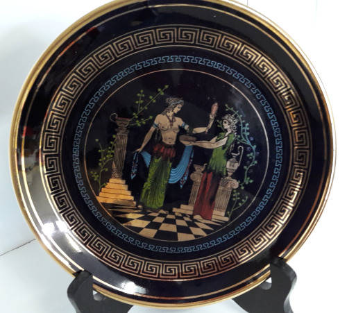 Greek 24k plate