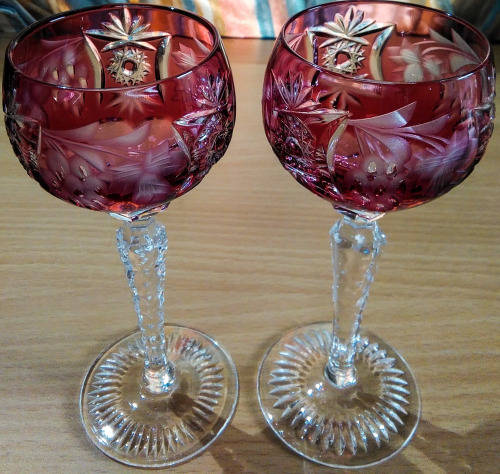 Bohemian crystal glasses