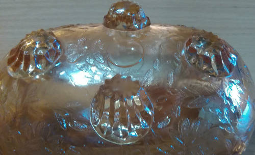 Small carnival style glass dish