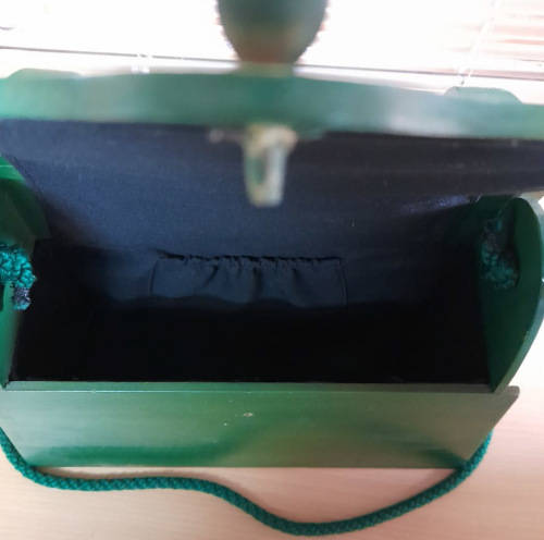 Wooden handbag