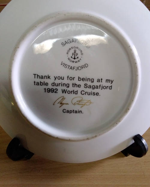 Norway jagafjord plate. Signed