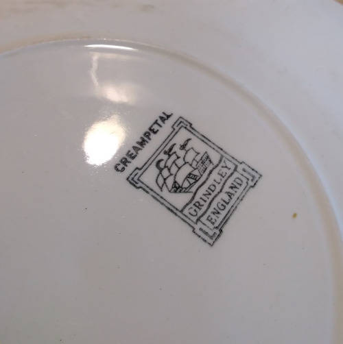 Grindley cream petal plate