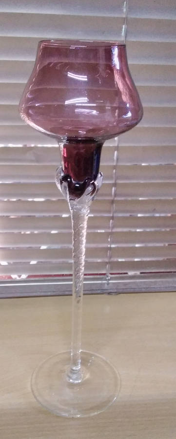 Barley twist stem candle holder