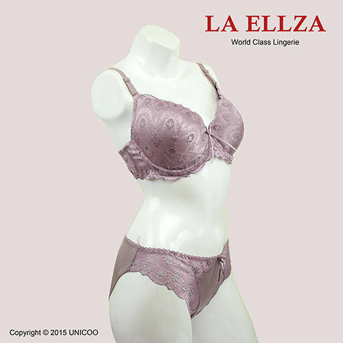LA ELLZA Lingerie Bra Set "17 Again D Series" Purple Color - Unicoo Online Shopping