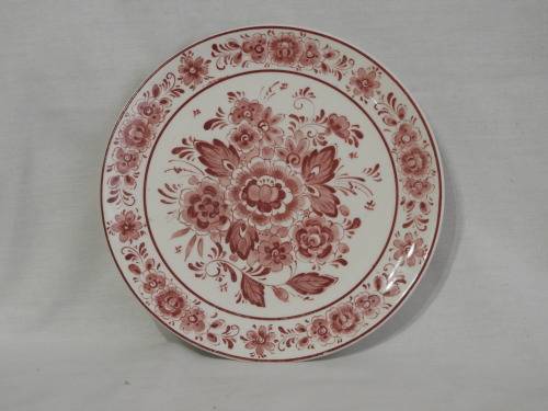 DELFT BLAUW - HOLLAND - PINK DECORATIVE PLATE