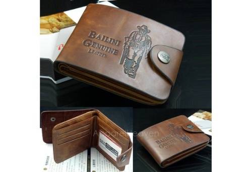 New Men's Boys' Classic Leather Pockets Credit/ID Cards Holder Purse Wallet AP