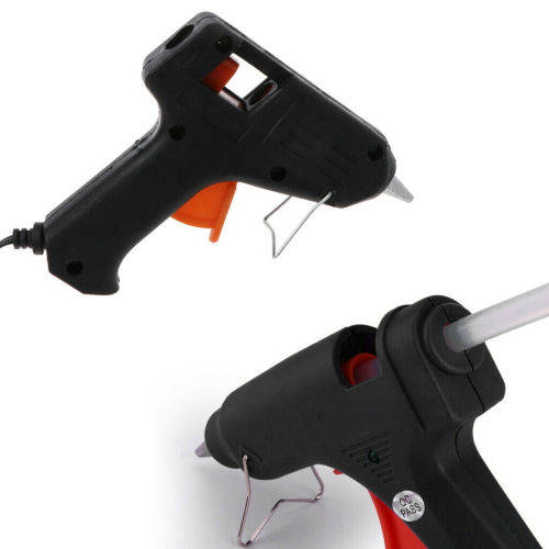 New Hot Melt Glue Gun 20W Industrial Professional Flexible Trigger Fastget 1 pack glue stick gift)