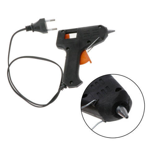 New Hot Melt Glue Gun 20W Industrial Professional Flexible Trigger Fastget 1 pack glue stick gift)