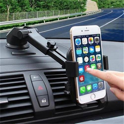 Car Holder Mount Bracket Long Neck One-touch Telescopic Arm For Universal Phone