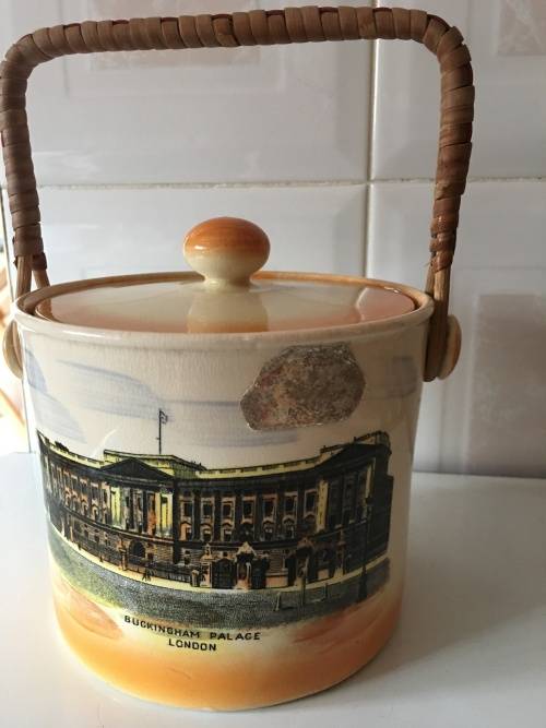 ARTHUR WOOD ROYAL BRADWELL ENGLAND BISCUIT BARRELL