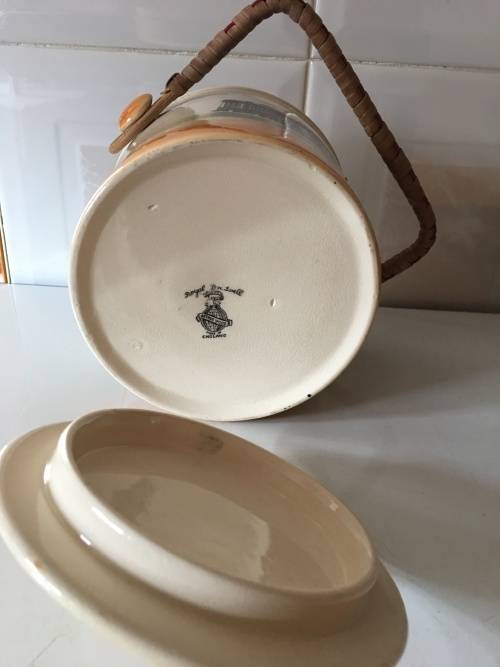 ARTHUR WOOD ROYAL BRADWELL ENGLAND BISCUIT BARRELL