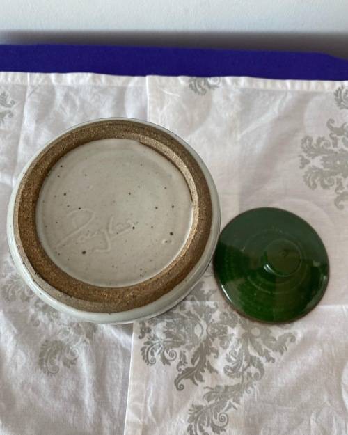 BARRY DOUGLAS SA POTTER TRANSVAAL SIGNED LARGE GLAZED STORAGE JAR WITH LID