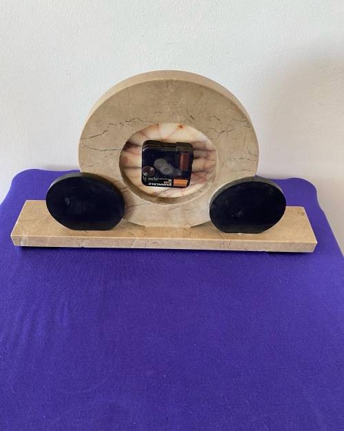 ART DECO 1930`s MARBLE MANTLE CLOCK