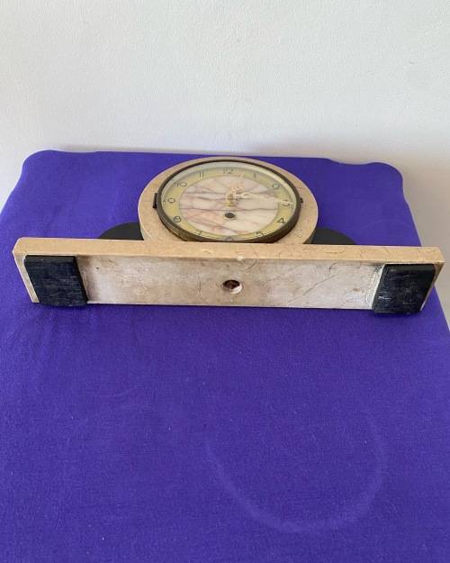 ART DECO 1930`s MARBLE MANTLE CLOCK